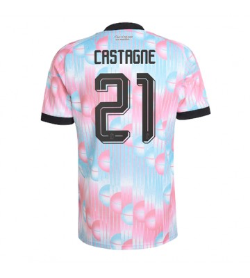 Belgien Timothy Castagne #21 Bortatröja VM 2026 Kortärmad